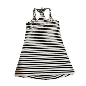 LULULEMON Cool Racerback Tank Top Women's Size 4 Athletic Workout Shirt Striped